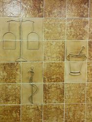 Fliesenmuster <br>aus den 70ern<br>